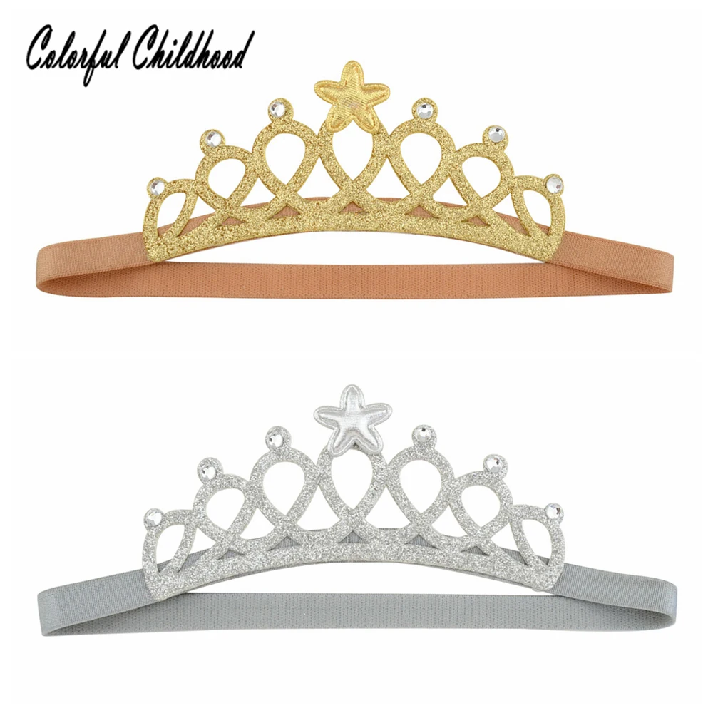 

Baby Hairbands Crystal with diamond Crown Tiara Princess sweet headwear For baby birthday Party baby girl hairwear
