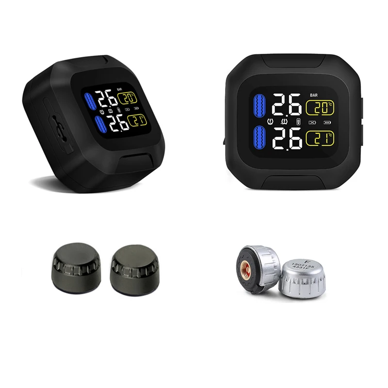 M3 Waterproof TPMS Motorcycle Real Time Tire Pressure Monitoring System