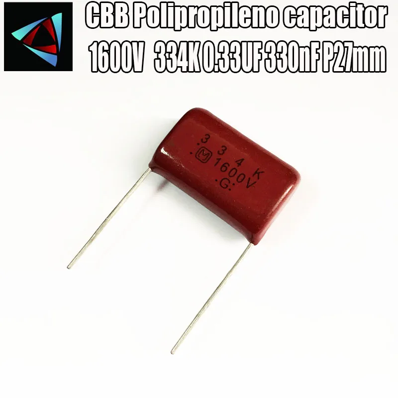 50PCS CBB 202J 1600V CBB81 2000PF 2NF P15 Metallized Film Capacitor