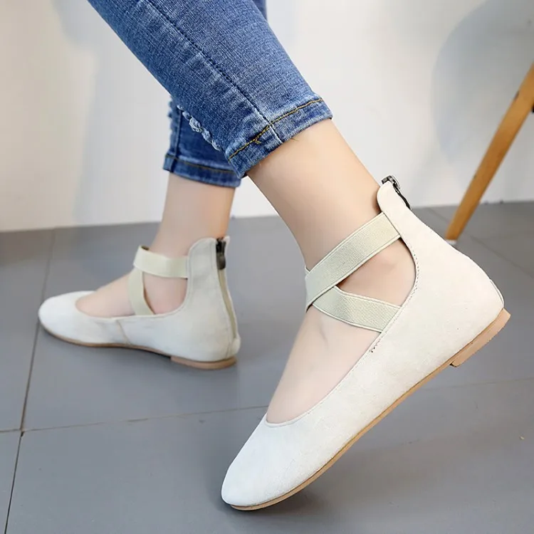 

2019 summer new style simple and simple solid color flat shoes women retro style soft and comfortable casual shoes