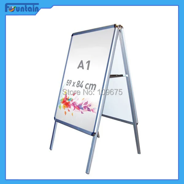a board poster stand aluminum people stopper 2 sides a1 a2 a3 a4 b2 size