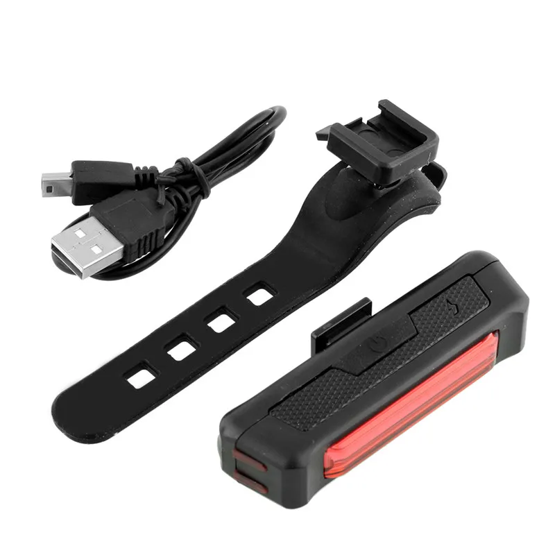 

USB Rechargeable Rear Tail Bike Light Lamp Taillight Raypal Rain Waterproof Bright LED Cycling Bicycle Lights 6 Modes Hot