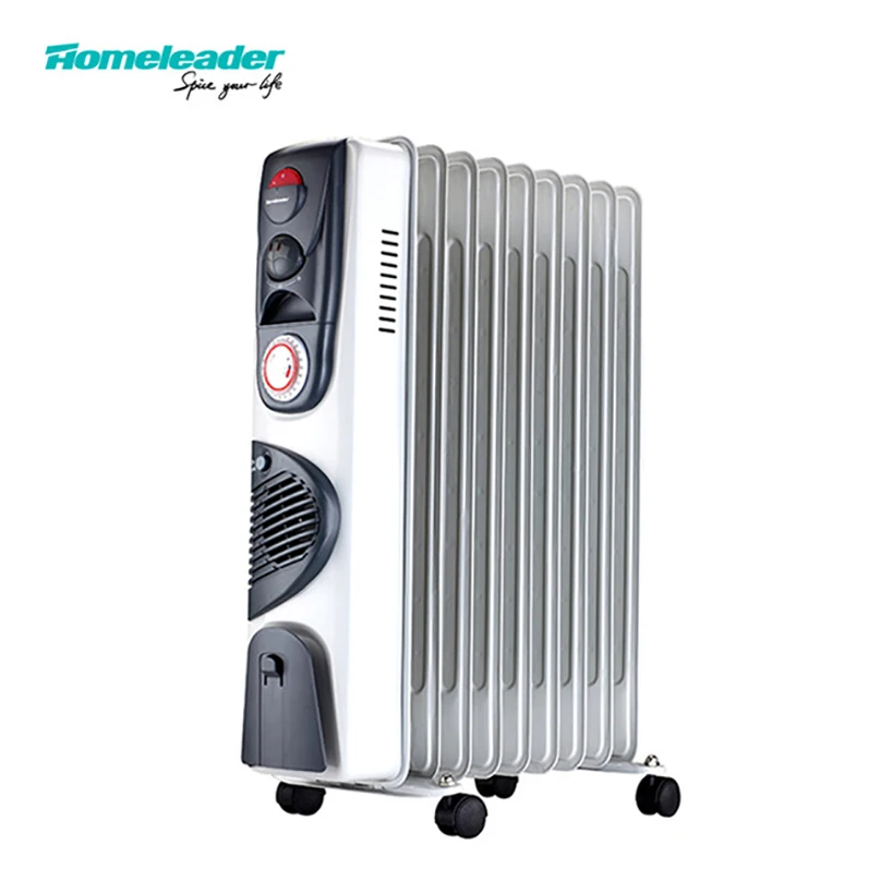 

Homeleader Oil Heater Aquecedor Electric Heating Fan Heaters Verwarmingselement For Bedroom 2500W Power Calefactor Portatil