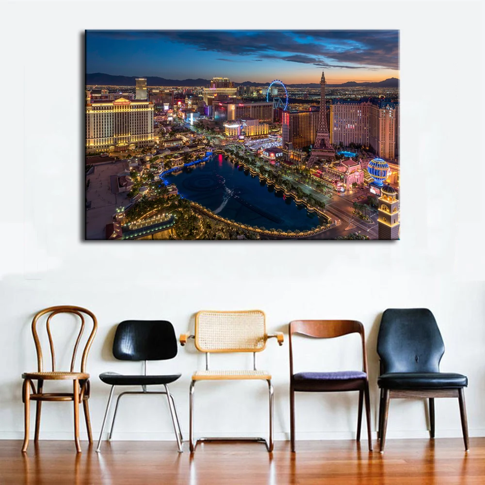 Las-Vegas-Cityscape-picture-Canvas-Print-Wooden-Framed-Paintings-Wall-Art-for-Home-Decor (1)