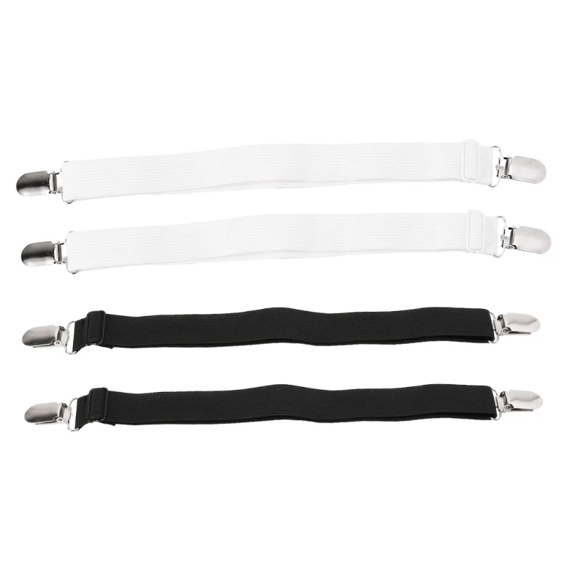 2Pcs Sheet Grippers Straps Fasteners Hold Grips Elastic Clips Gripper Bedspread Sheet Clip