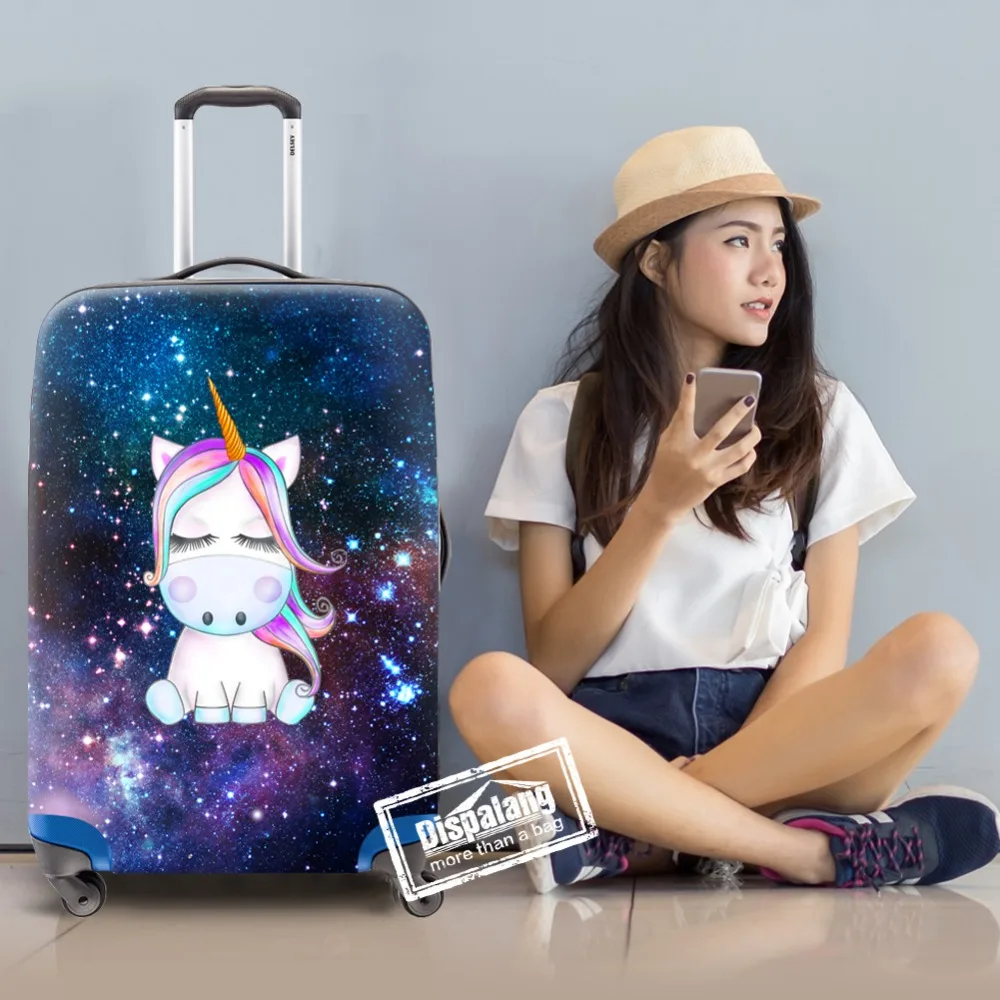 Dispalang Trendy Protective Baggage Cover Elastic Trolley Luggage Cover Rain Dust Cover For Suitcase Portable Travel Accessories Dispalang Trendy Protective Baggage Cover Elastic Trolley Luggage Cover Rain Dust Cover For Suitcase Portable Travel Accessories
