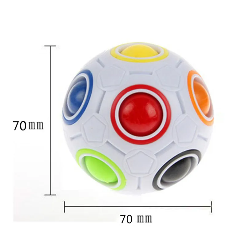 1 шт. креативный Магический кубик Скорость радуги, пазлы мяч Футбол обучающие игрушки для детей и взрослых