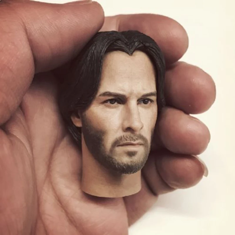 1/6 весы John Wick Keanu Reeves Мужская головка скульптура модель для 12 дюймов игрушка