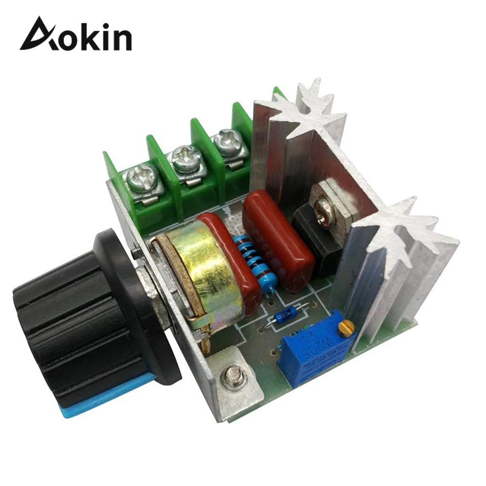 

PWM Voltage Regulator 2000W 50-220V AC 25A SCR Motor Speed Controller Adjustable Temperature Motor Switch Module