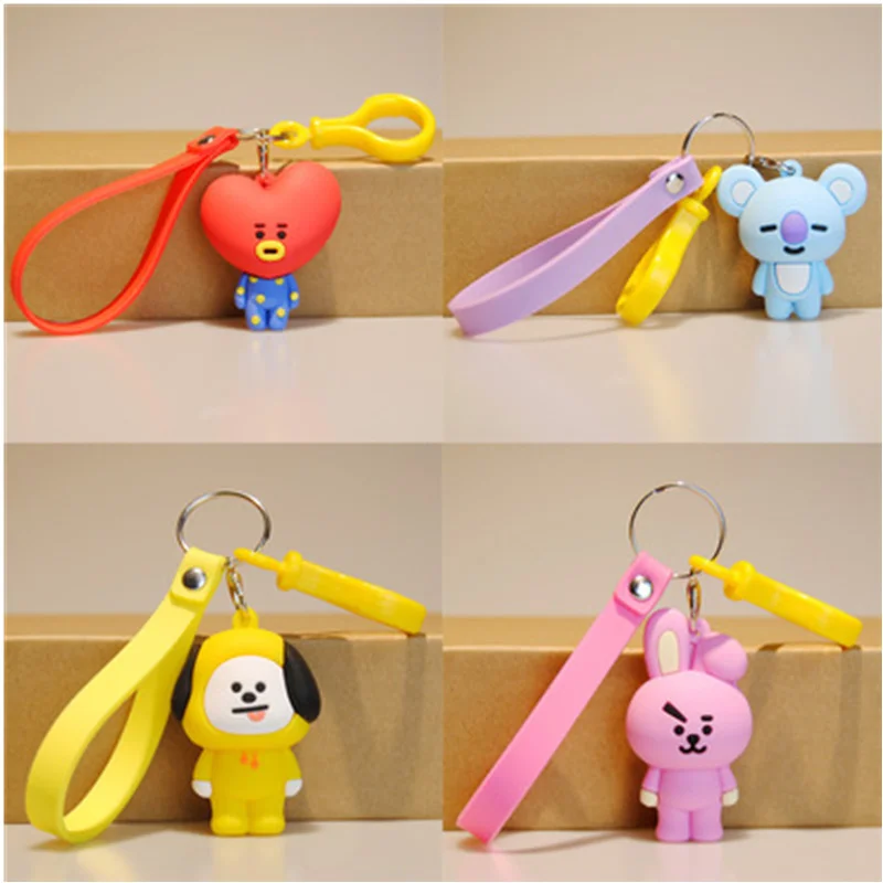 [Hot] BTS bullet proof Youth League surrounding bt21 Key buckle posters toys for children BTS bullet kids birthday gifts