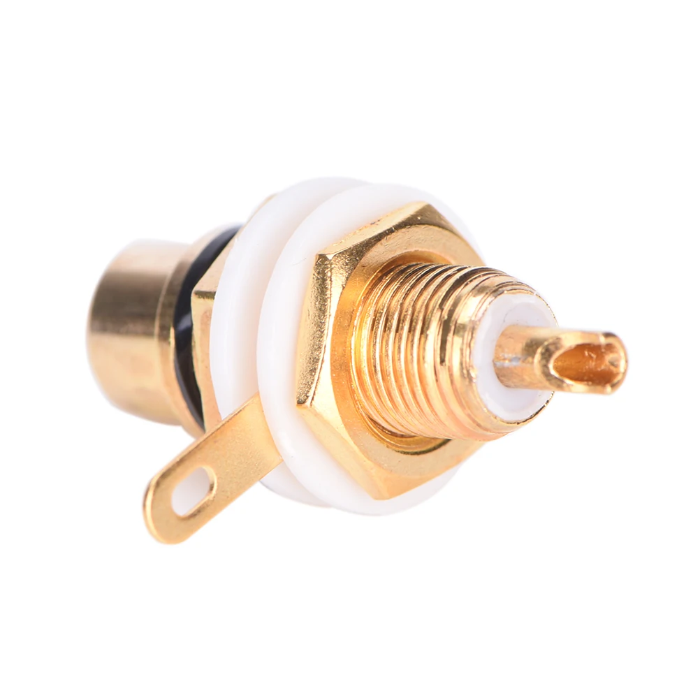10 x CMC placcato oro rame RCA donna pannello jack phono