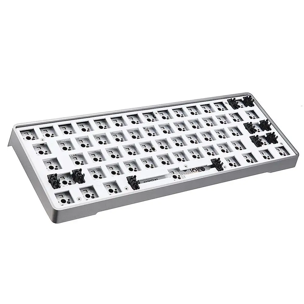 Горячая замена 60% клавиатура RGB специальный комплект Монтаж на печатной плате пластина [версия из алюминиевого сплава] Geek индивидуальные GK61