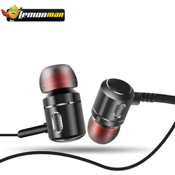

LemonMan Metal wireless headphone Stereo Bluetooth Earphone With HD Microphone in ear Headphones for iPhone 8 Android phone