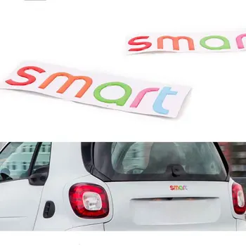 

3D Smart Logo Tail Sticker Styling letter sticker Styling Label Decal Automobiles Film Decoration Accessories for Smart 453 fort