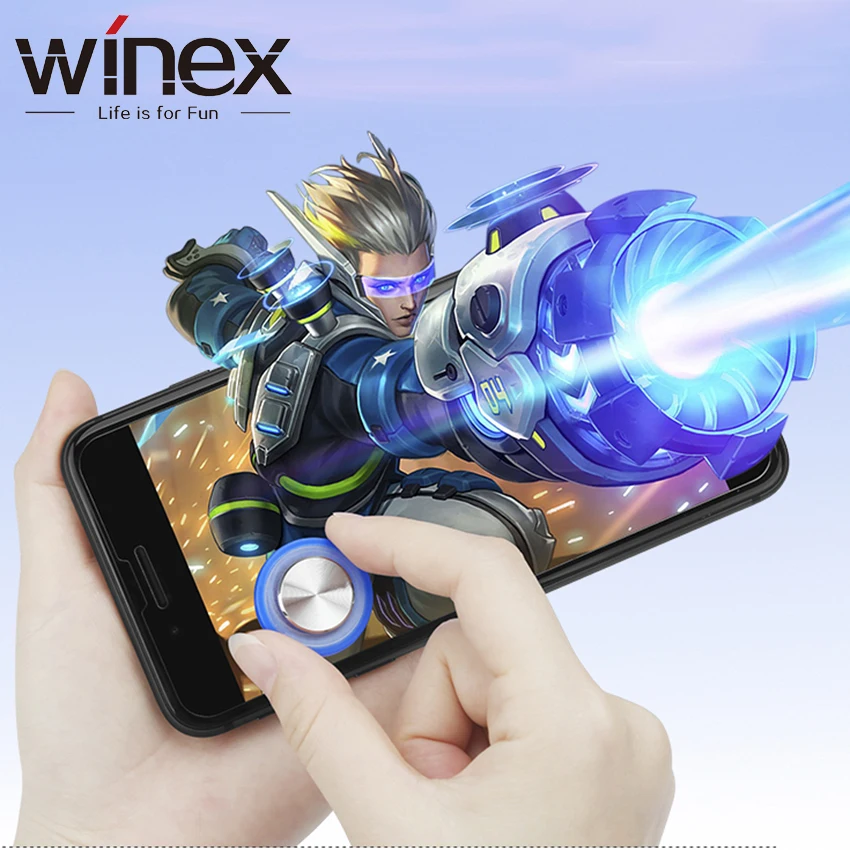 Winex круглый игровой джойстик мобильный телефон рокер для Iphone Android планшет металлический кнопочный контроллер для PUBG ножей