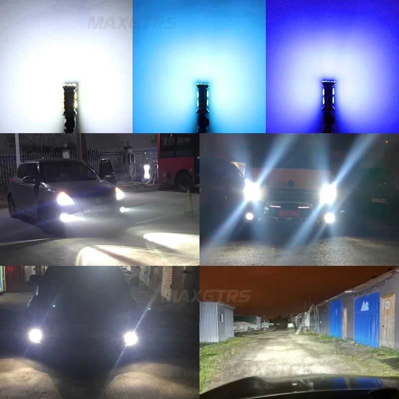 2x H1 H3 4014 26SMD светодиодный сменный автомобильный противотуманный светильник s Canbus, дневной ходовой светильник, автомобильные лампы белого/синего/голубого цвета