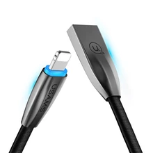 Умный светодиодный индикатор Быстрая зарядка USB кабель для синхронизации данных для iPhone X XS Max XR 6 6 S 7 8 Plus 5 5S 5C SE кабели 1,2 m