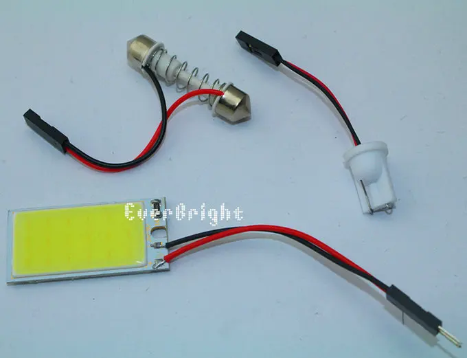 High Power 100pcs 40*20mm COB 18 Led Car Festoon dome Light Auto Lamp car Ceiling 18Led with + T10 Adapter | Автомобили и