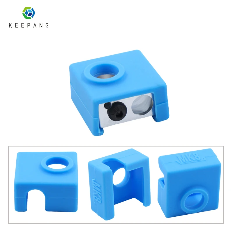 MK8 нагревательный блок защитный силиконовый чехол Крышка для 3D принтера Makerbot