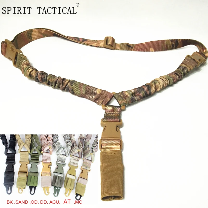 

USA Tactical Gun Sling Adjustable 1 Single Point Bungee Rifle Strap System for Airsoft Hunting Military Paintball Accessories