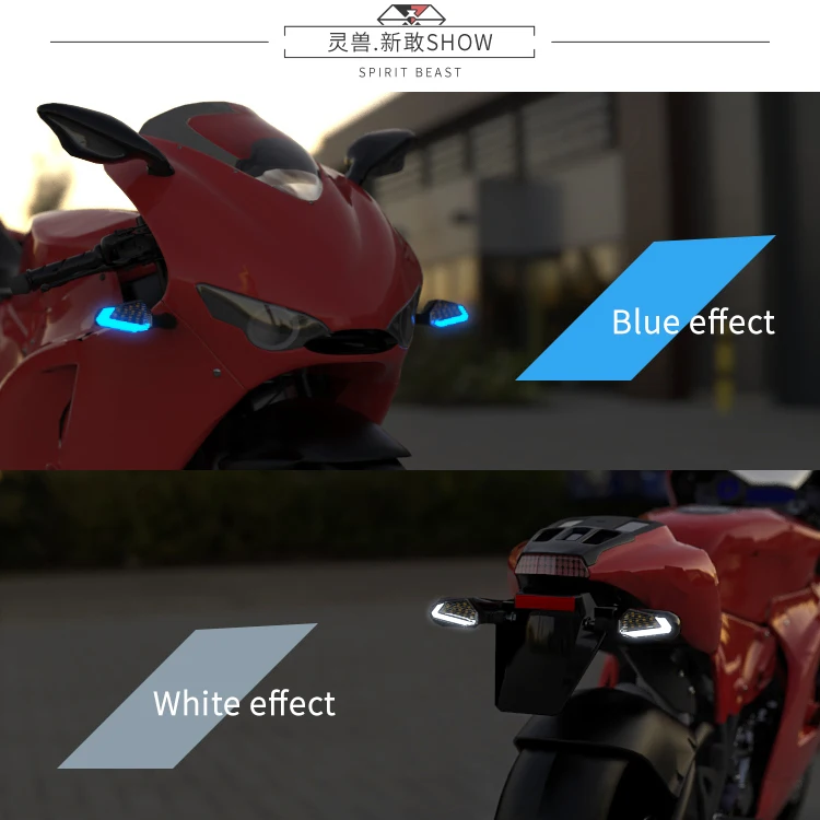 Мотоциклетные сигнальные огни рулевой Мотоцикл аксессуары светодиодный сигнал поворота дух зверя дневные огни яркость