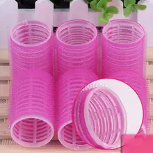 6 шт./компл. Сделай Сам DIY бигуди для волос салонные бигуди Ролики Инструмент из мягкой кожи Большие парикмахерские инструменты для создания объема