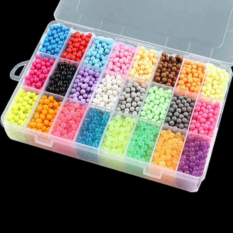 6000 pcs DIY Magic beads Animal Molds Hand Making 3D Puzzle Kids Educational beads Toys for Children Spell Replenish 8