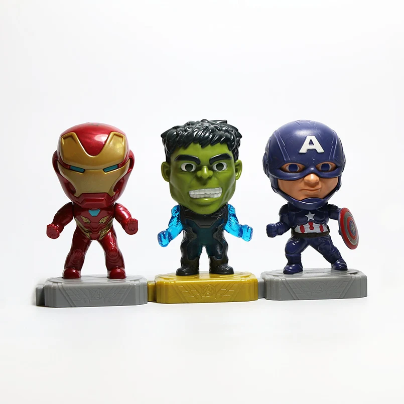 

1pcs avengers 4 endgame iron man Captain America Hulk PVC action figure iron man Captain America Hulk collectible model toys