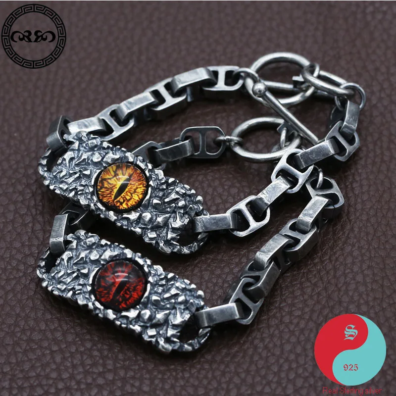 

greek evil eye bracelet Pure S95 sterling silver turkish evil eye bracelet men's Fine Jewelry