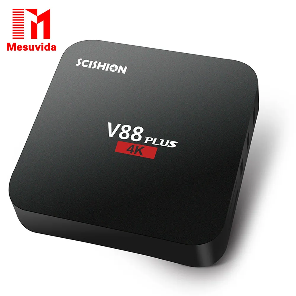 Original Mesuvida SCISHION V88plus TV Box Rockchip 3229 Quad core Android 5 1 H 265 VP9