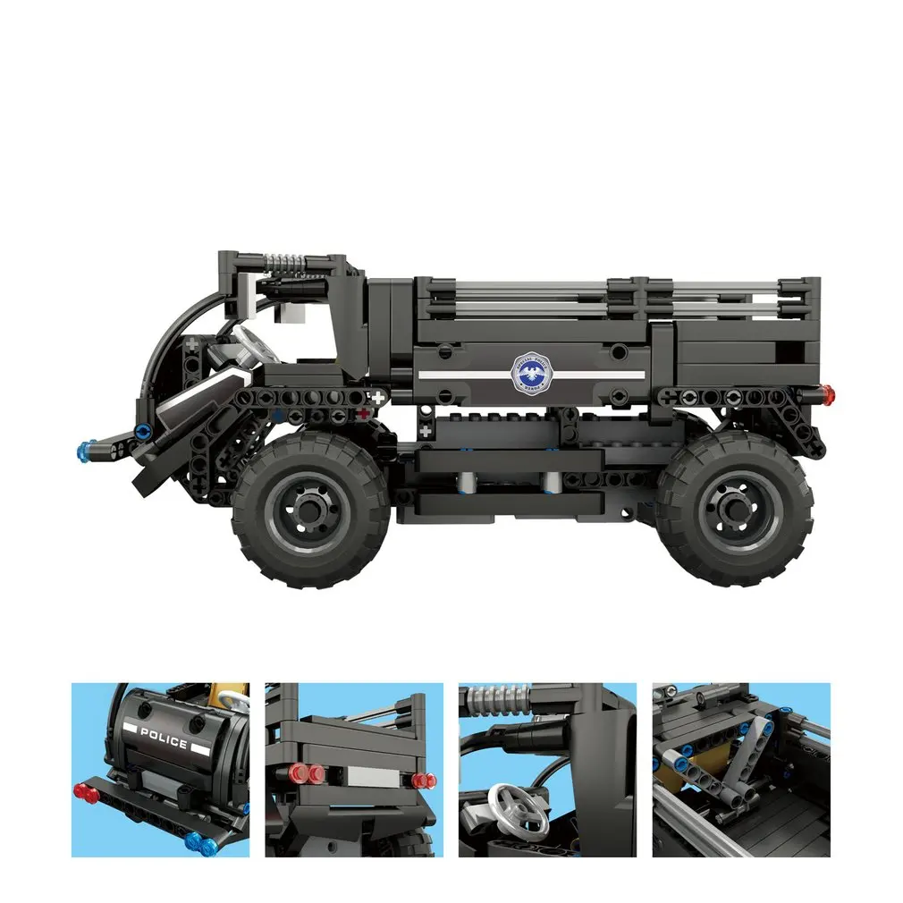 392 шт. M1 4CH пульт дистанционного управления DIY RC строительные блоки Rover Robot игрушки блоки конструктора с 360 вращением на месте для подарка детям