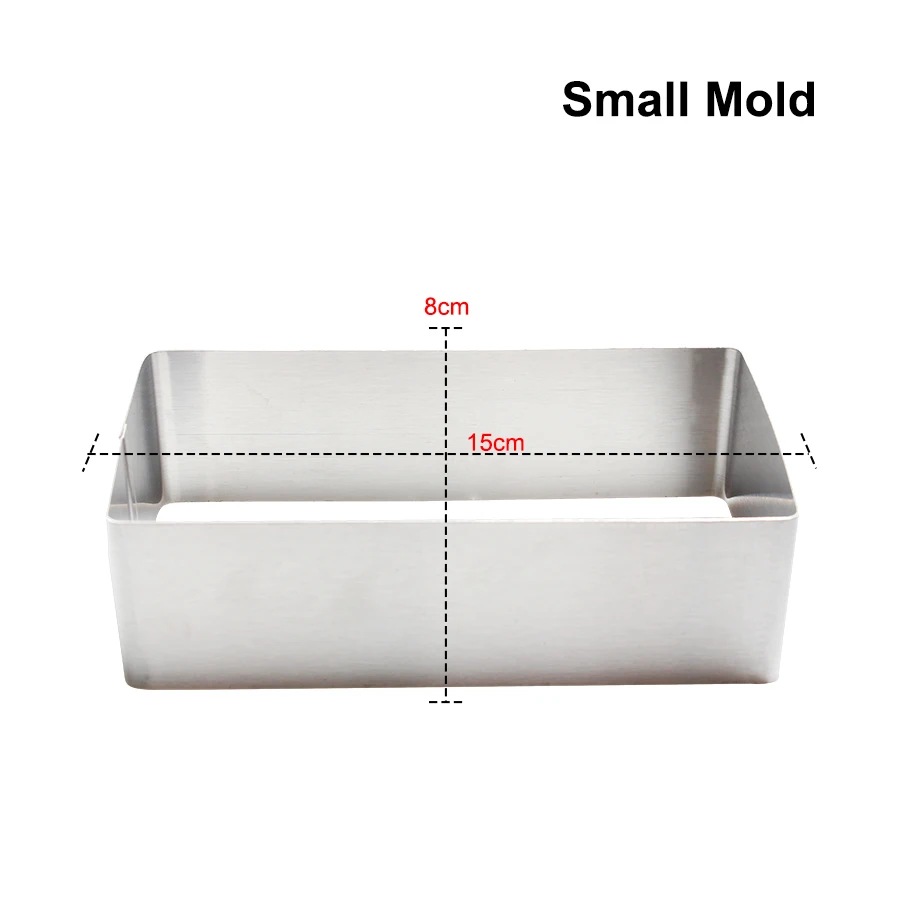 3 шт./компл. прямоугольный Нержавеющая сталь пресс-форма для торта Малые/Средние/Большие Fondant(сахарная) мусс кольцо на свадьбу, день рождения, инструменты для выпечки торта аксессуары
