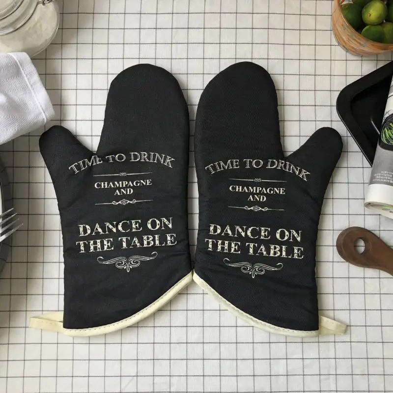 2 шт перчатка для духовки Жаростойкие рукавица и прихват для микроволновой печи противоскользящие термостойкие кухонные рукавицы для выпечки