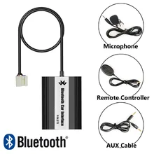 APPS2Car Integrated Hands-Free Calling Car Bluetooth Adapter USB AUX Jack Mp3 Adapter for Acura MDX 2005-2006
