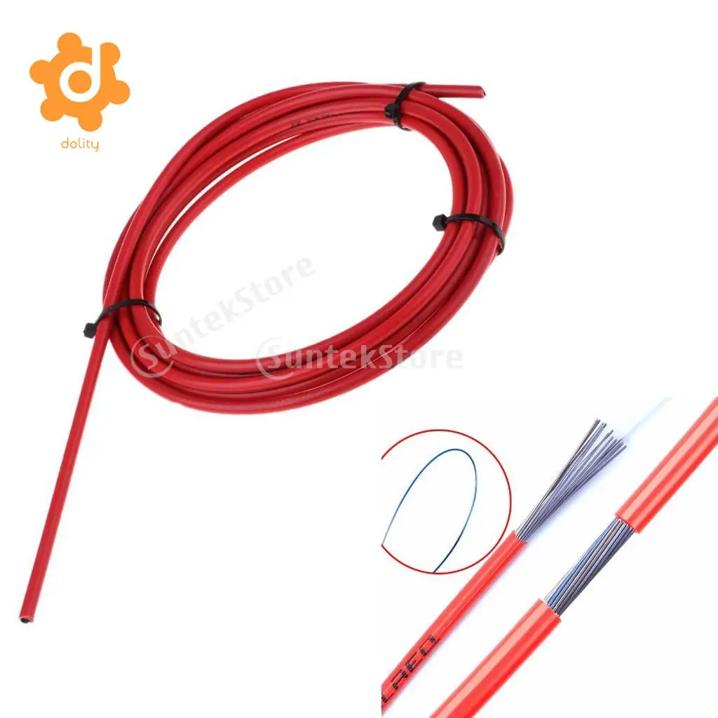 9.7 ft/Roll MTB  Road Bike Derailleur Shift Cable Housing Hose End Caps Tips Crimps Dust Cover 