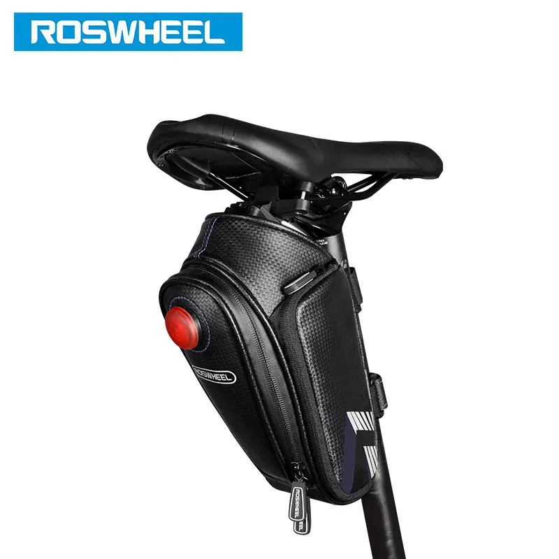 ROSWHEEL велосипедная седельная сумка W/2 для бутылки с водой и светодиодный