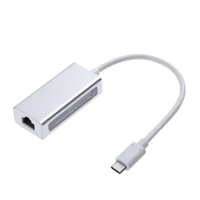 5 Гбит/с, высокая Скорость светодиодный индикация сетевой адаптер Тип C USB-C USB 3,1 RJ45 Gigabit Ethernet 1000 Мбит cетевой адаптер LAN