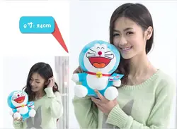 Около 24 см смеяться сердечный выражение смех Doraemon Плюшевые игрушки прекрасная кукла подарок на день рождения w5790