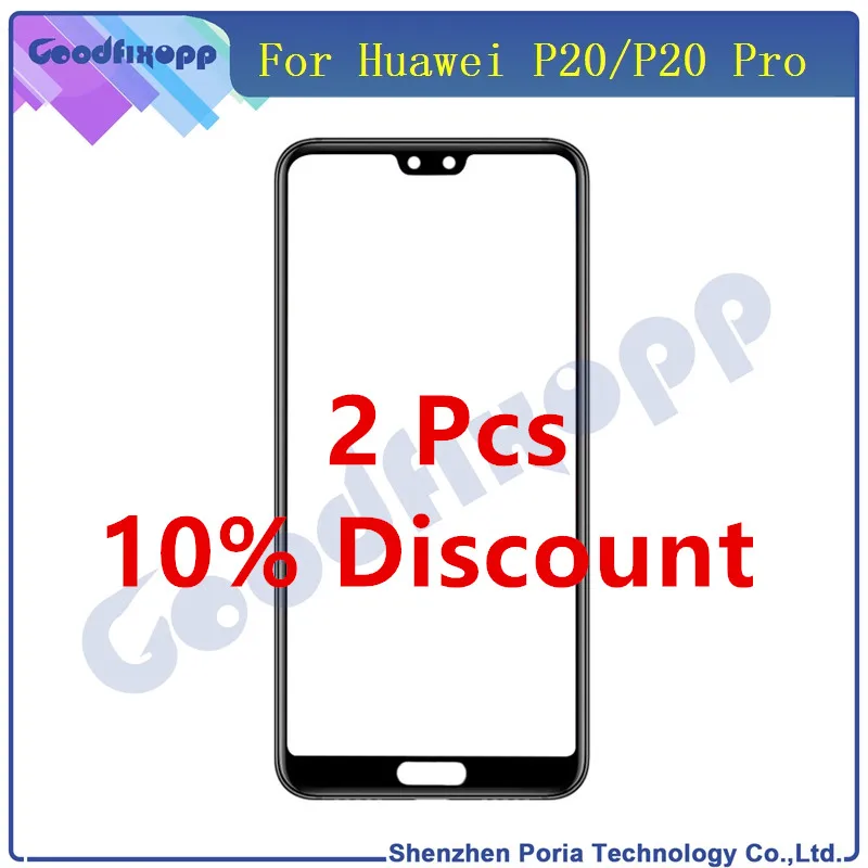 Фронтальный экран объектив внешнее стекло для Huawei P20/P20 Pro Замена ЖК передний