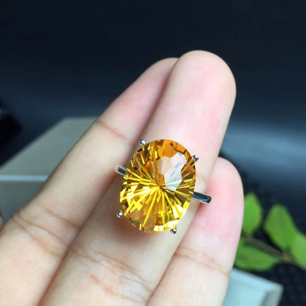 Natural Brazilian citrine ring, the most dazzling gemstone ring, the lady's favorite gem. 925 sterling silver Natural Brazilian citrine ring, the most dazzling gemstone ring, the lady's favorite gem. 925 sterling silver