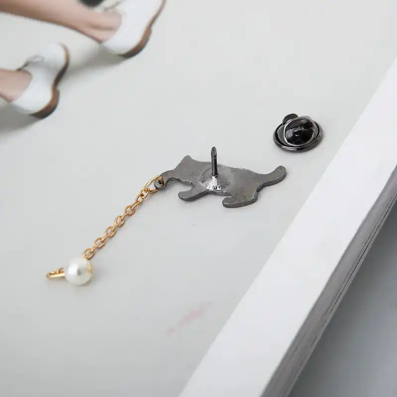 Женская брошка из сплава Terreau Kathy белая с имитацией жемчуга|brooch fashion|brooches wholesalefashion