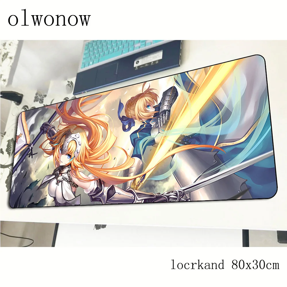  Fate mousepad 80x30cm New arrival gaming mouse pad big gamer mat anime game computer desk padmouse 