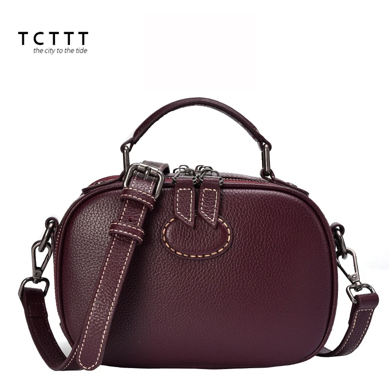 

TCTTT women's Genuine leather Shoulder bag Fashion Vintage luxury handbags women bags designer High Quality Crossbody bag Bolsas