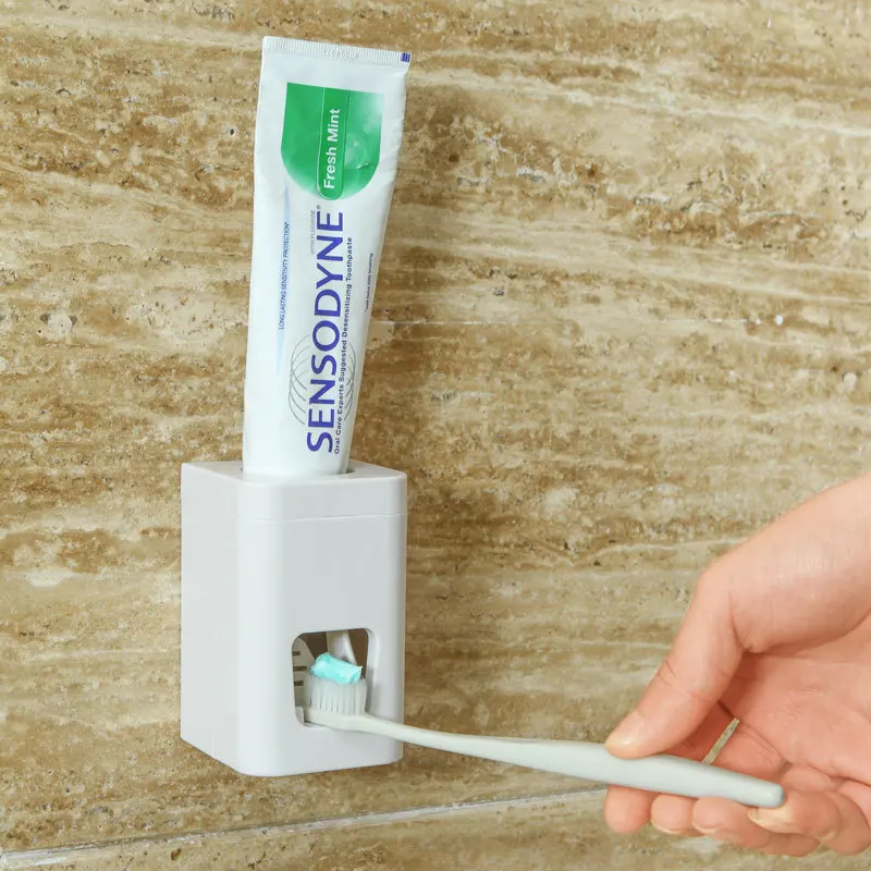 

Lazy automatic toothpaste creative suction cup wall-mounted toothpaste storage extruder