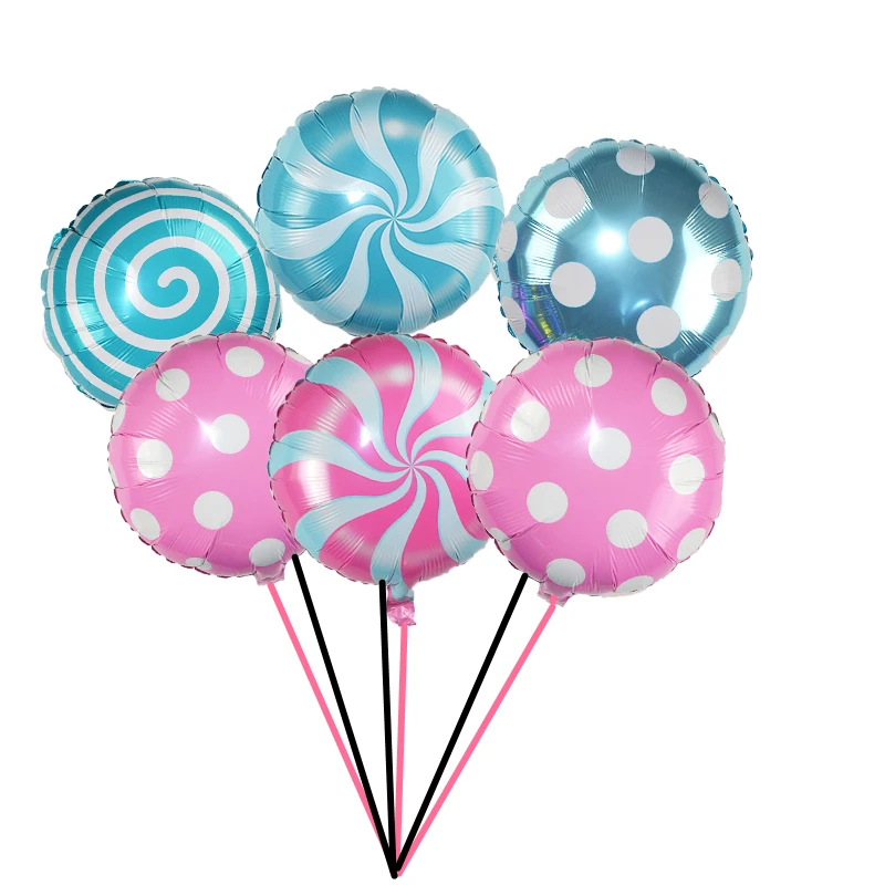 1/3P 18inch Lollipop Foil Balloon Candy Windmill Point Aluminum Balls For Wedding Baby Shower Birthday Party Supplies kids Toy 8