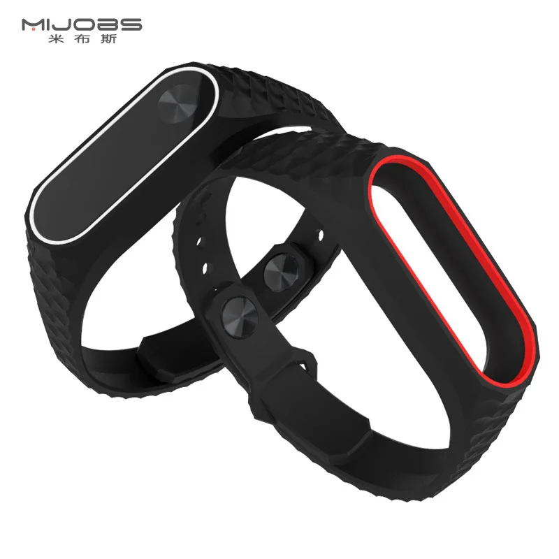 Новейший силиконовый смарт браслет Mijobs Aurora для XIAOMI Mi Band 2 Сменные аксессуары