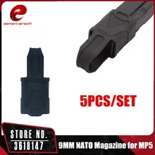 Элемент 5 шт./лот 9 мм Клетка NATO крепежный элемент для магазина резиновые петли для MP5 журнал Assist Черные Аксессуары MP04003