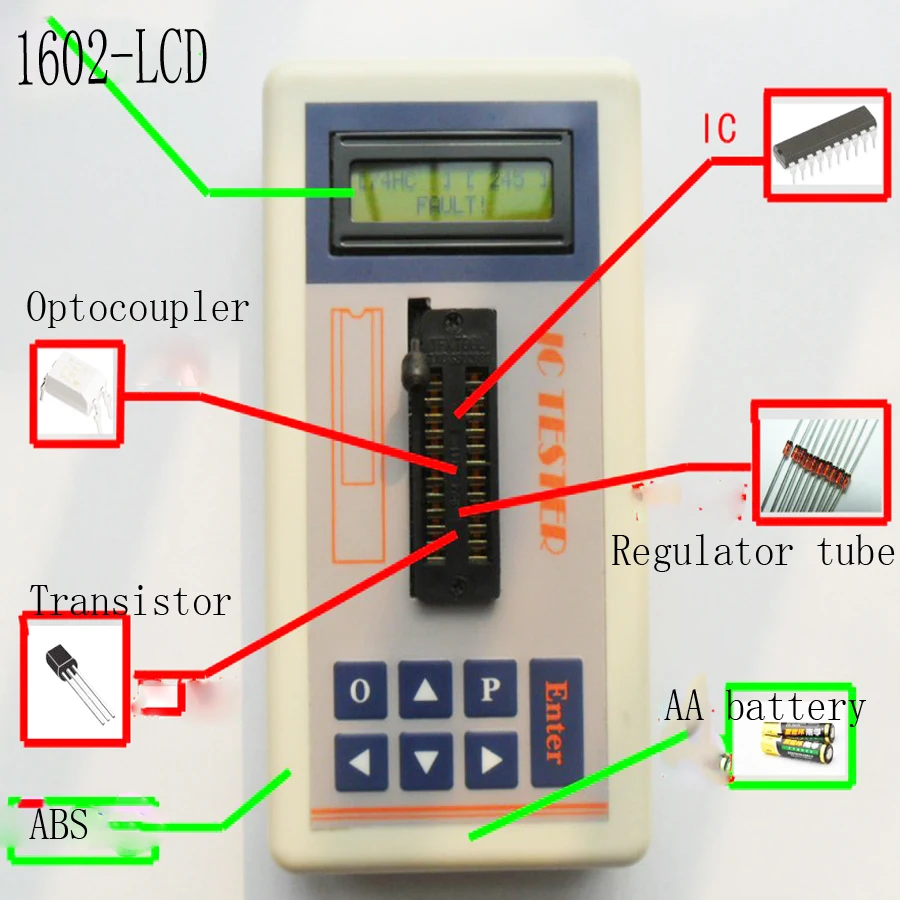Цифровой тестер интегральной схемы|tester ic|tester transistortester led |