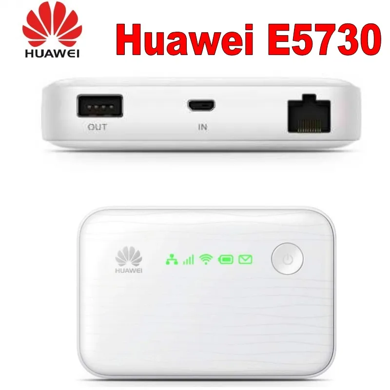 Разблокированный huawei E5730 3g мобильный карманный 3g WiFi модем 3g wifi роутер mifi dongle 3g с внешним аккумулятором usb rj45 pk e5570 e5776 e5756