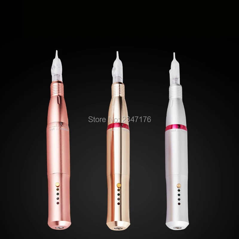 

1 set Electric Permanent Makeup Tattoo Machines For Eyebrows Lips Body Tattoo Cosmetic Kits free gift 10pcs micro needles